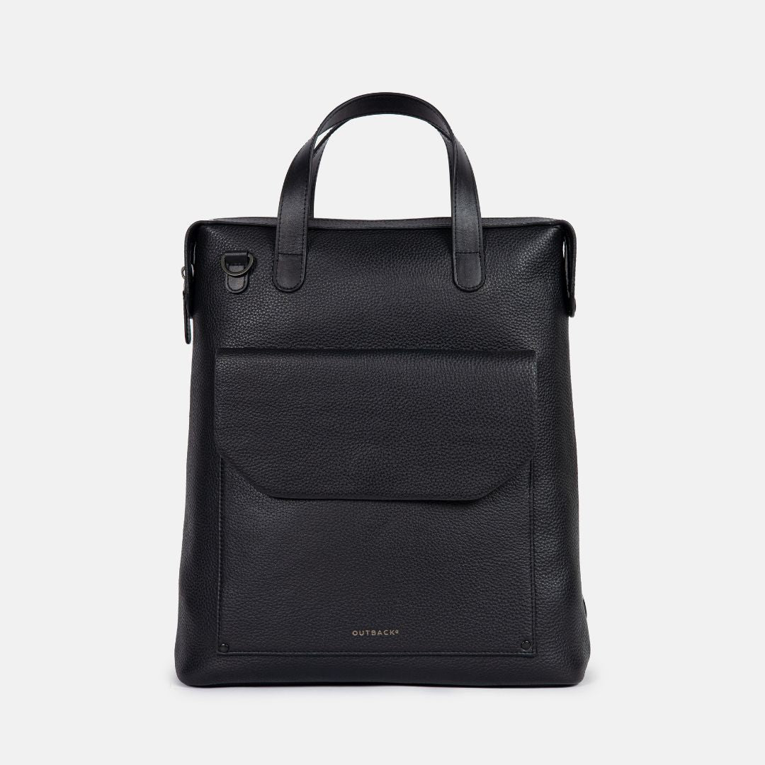 backpack tote bag black leather Best Leather Bags for Men – Austin Convertible Bag