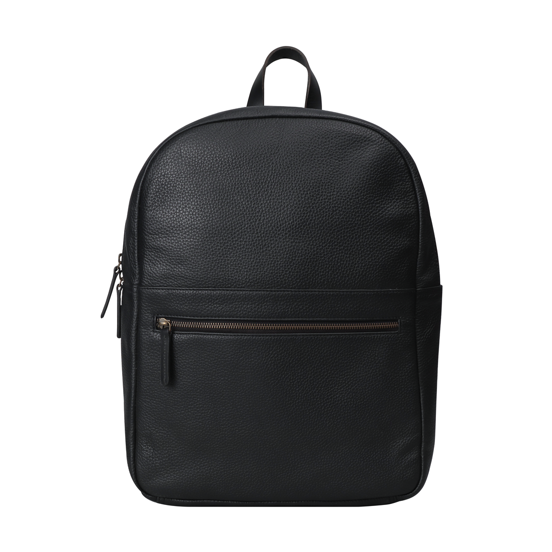leather backpack laptop men