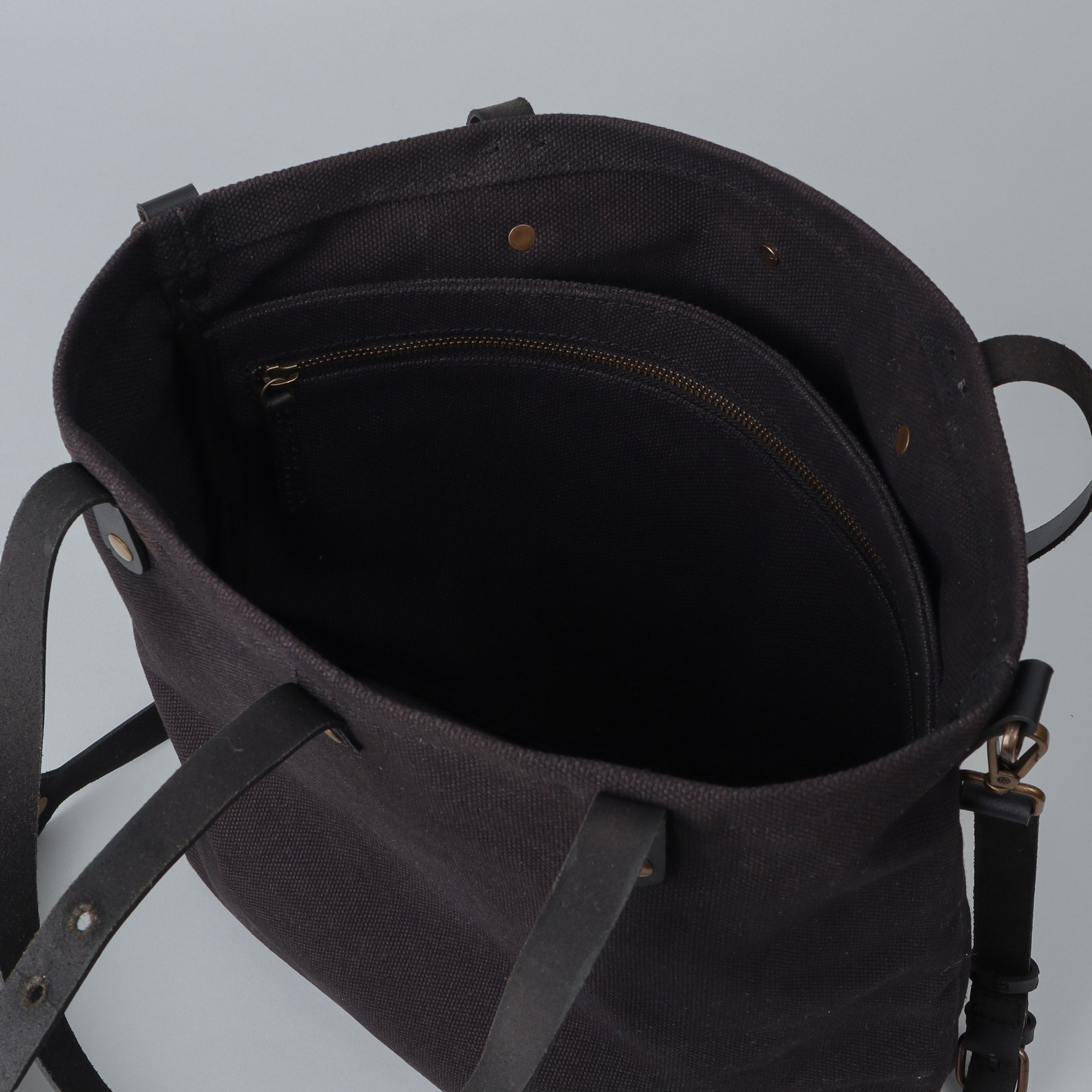 Spacious canvas tote bag