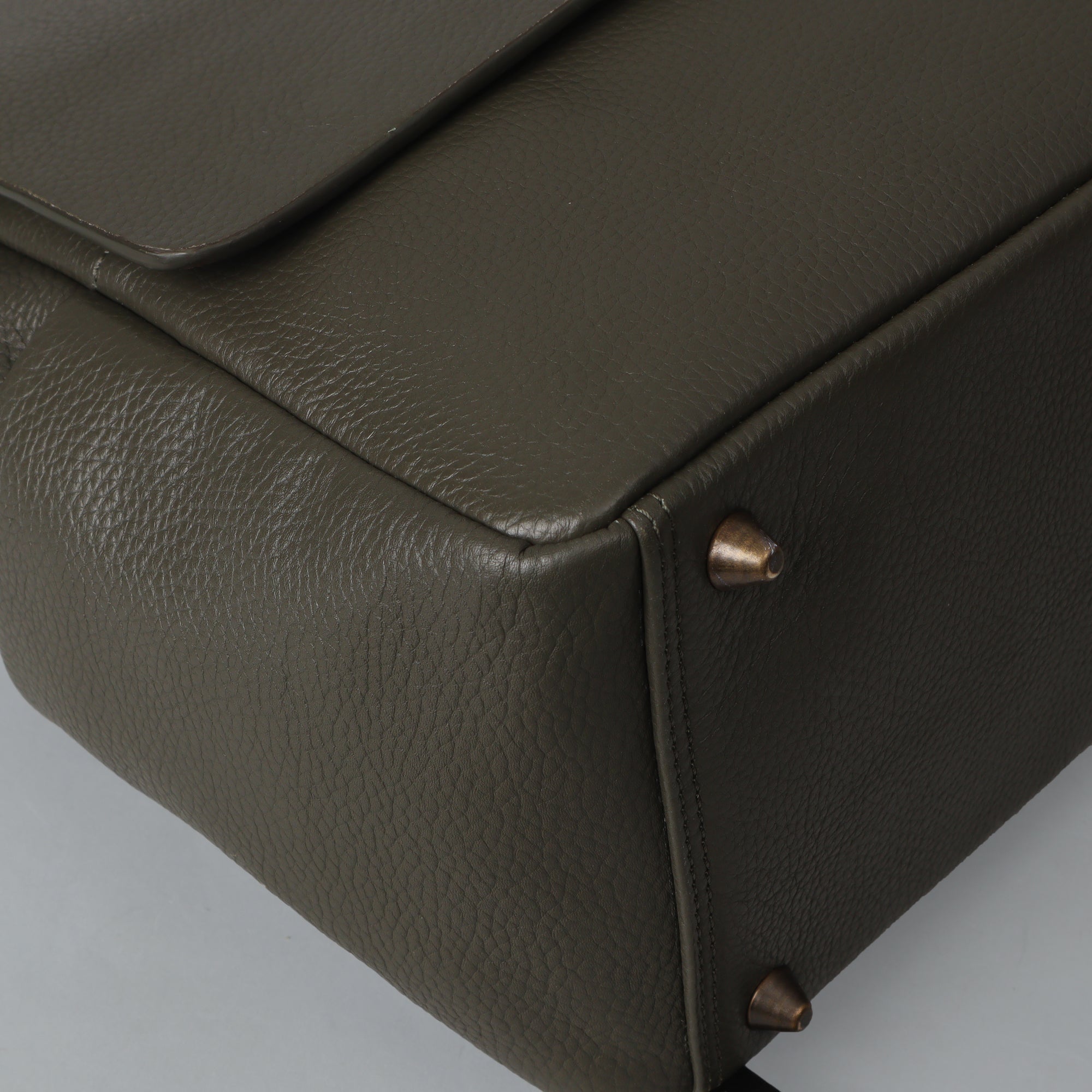 Designer leather diaper bag
