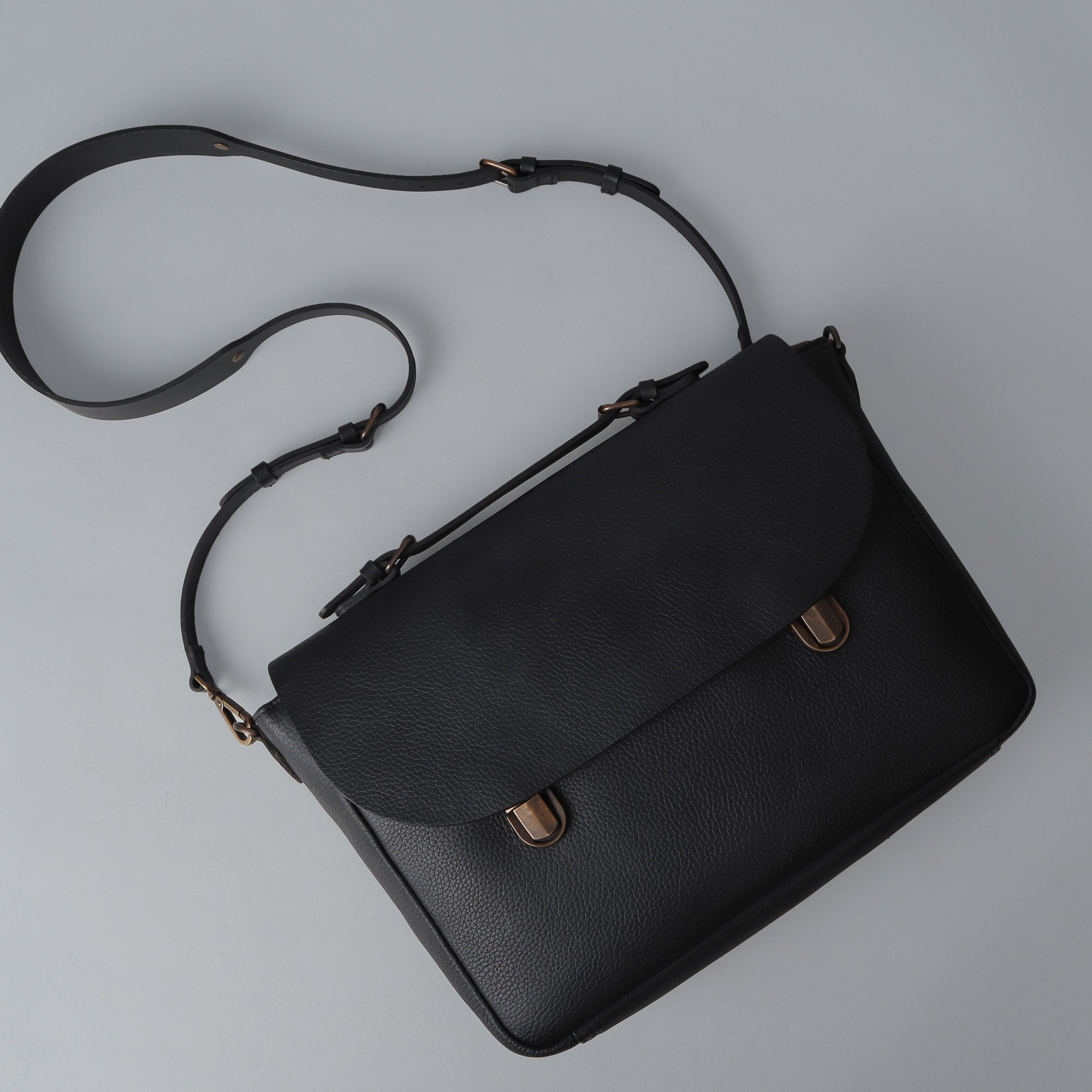 Designer leather briefcase