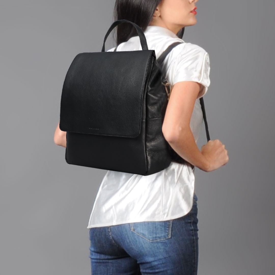 Large  Leather diaper bag