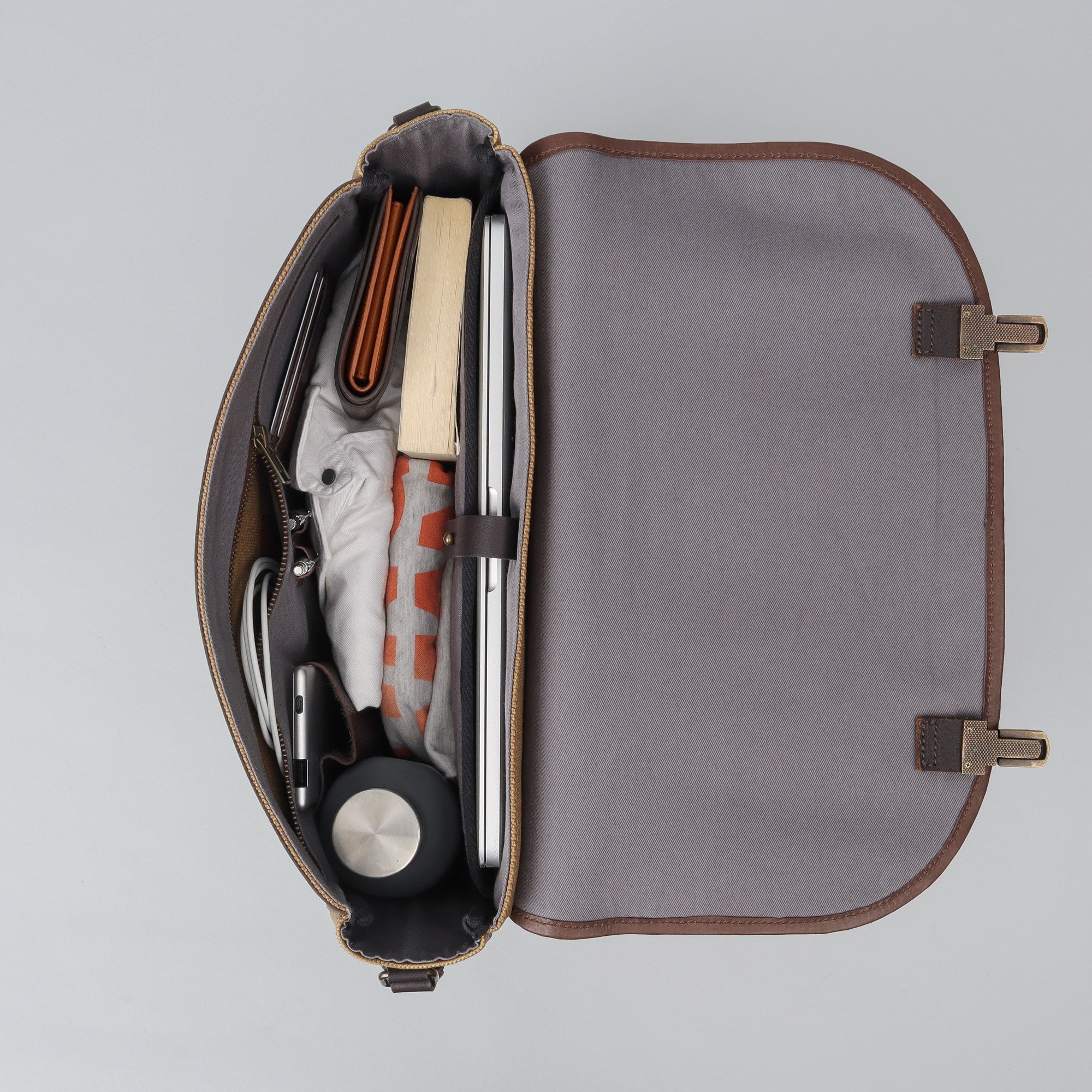 large canvas briefcase