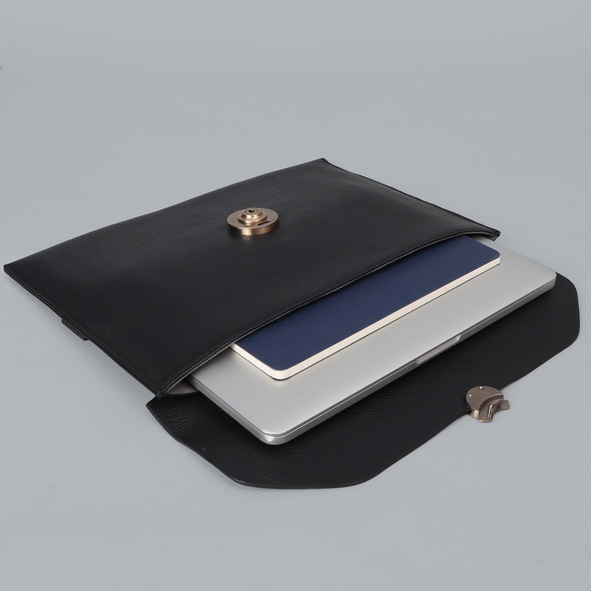 leather laptop folio case