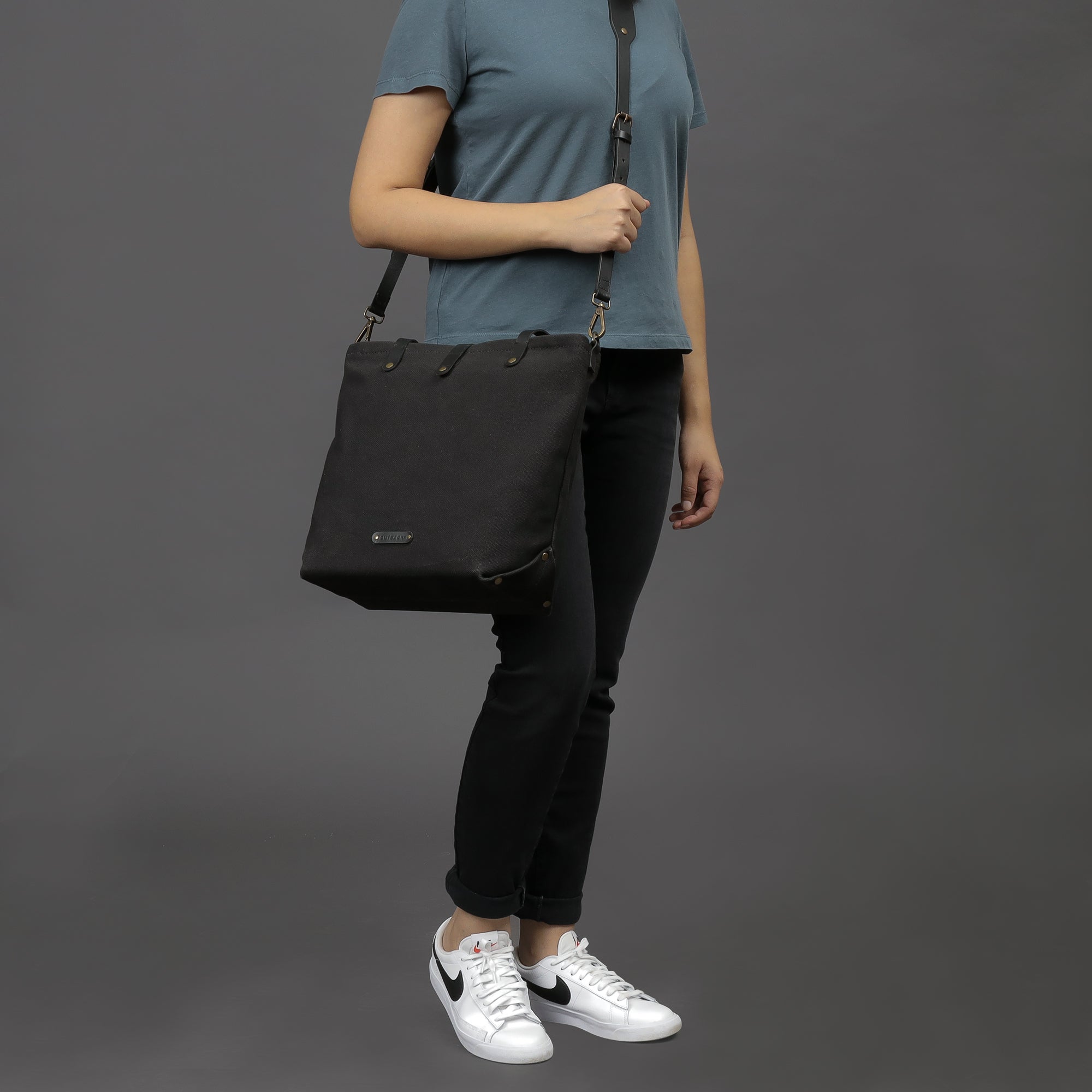 black canvas tote bag for ladies