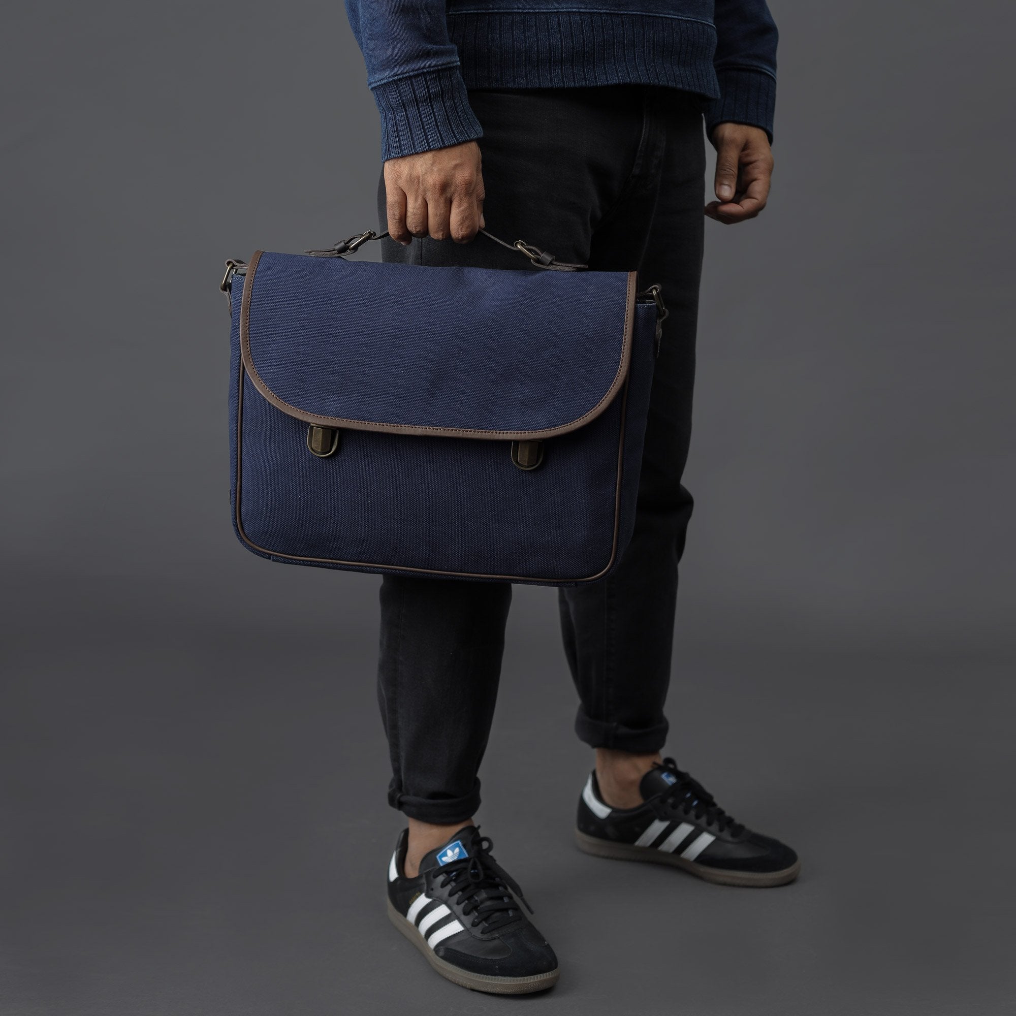 genuine canvas briefcase