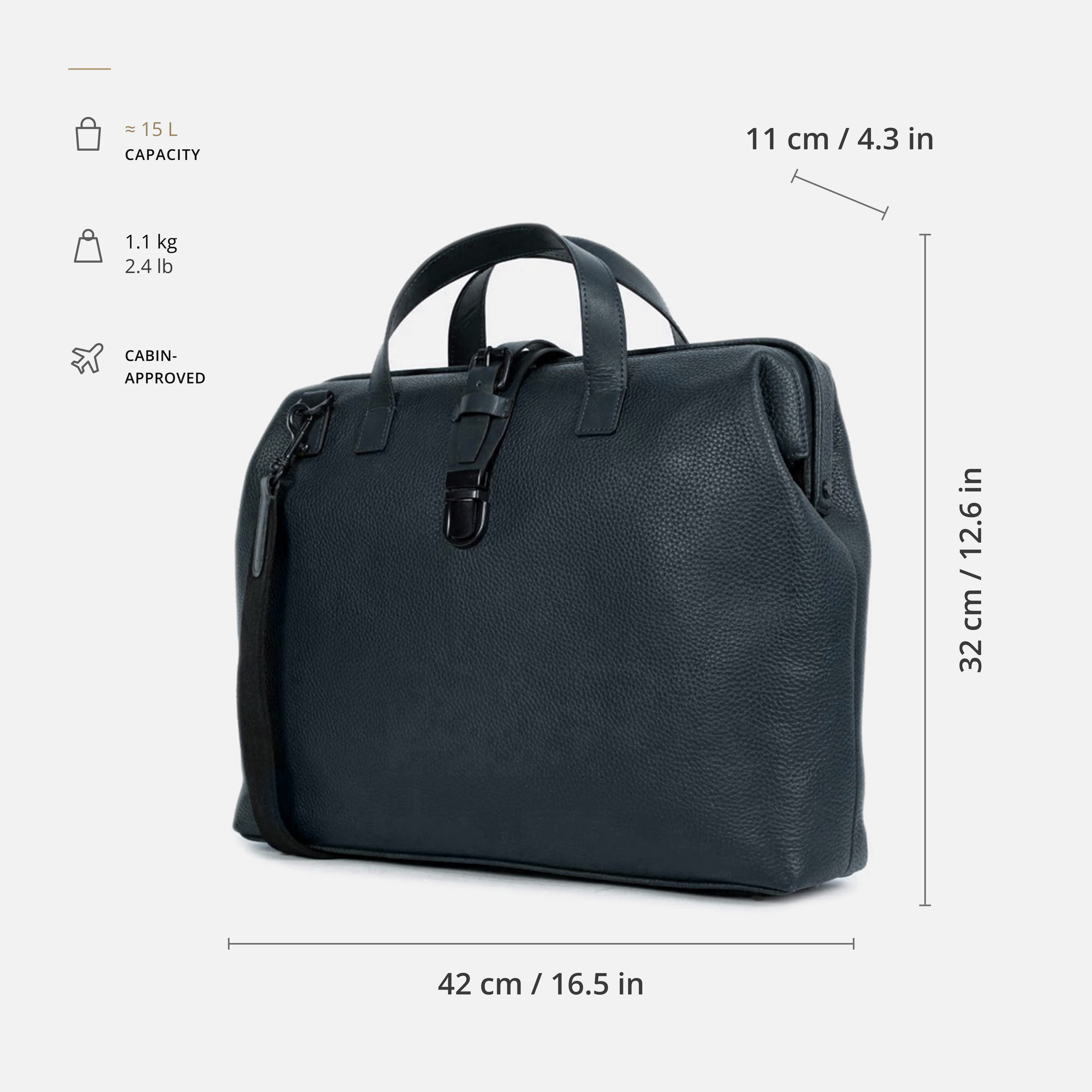 Athens Leather Briefcase