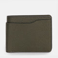 Max Wallet in Olive, Full-Grain Leather