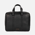 Creek Briefcase in Black, Full-Grain Leather