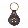 AirTag Leather Key Ring in Brown, Full-Grain Leather — view 4