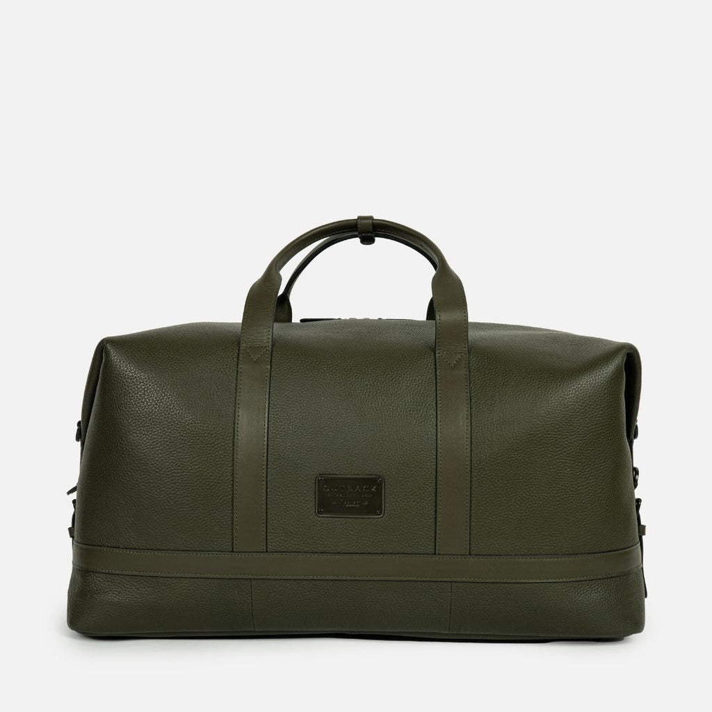 Runway Leather Travel Bag in Olive, Full-Grain Leather