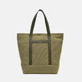 Everyday Canvas Tote in Green, Genuine Leather & Canvas