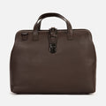 Athens Leather Briefcase in Brown, Full-Grain Leather