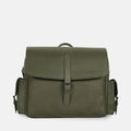 Pioneer Leather Bag in Olive, Full-Grain Leather