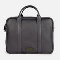 Miami Leather Briefcase in Navy, Full-Grain Leather
