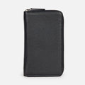 World Traveller Wallet in Black, Full-Grain Leather