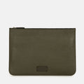 Form Leather Laptop Sleeve in Olive