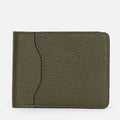 Classic Bi-Fold Leather Wallet in Olive, Full-Grain Leather
