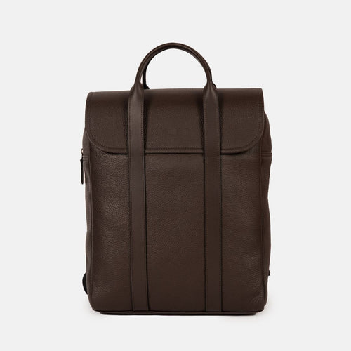 Chief Leather Backpack in Brown, Full-Grain Leather
