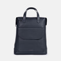 Austin Convertible Leather Bag in Navy, Full-Grain Leather