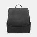 Donna Leather Diaper Bag in Black, Full-Grain Leather