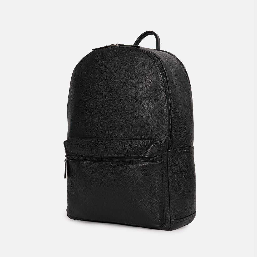 Leather Backpack with Laptop Compartment