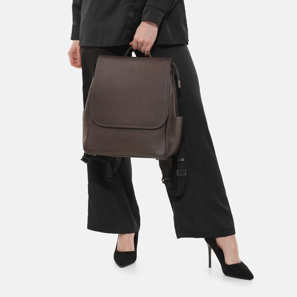 Donna Leather Diaper Bag