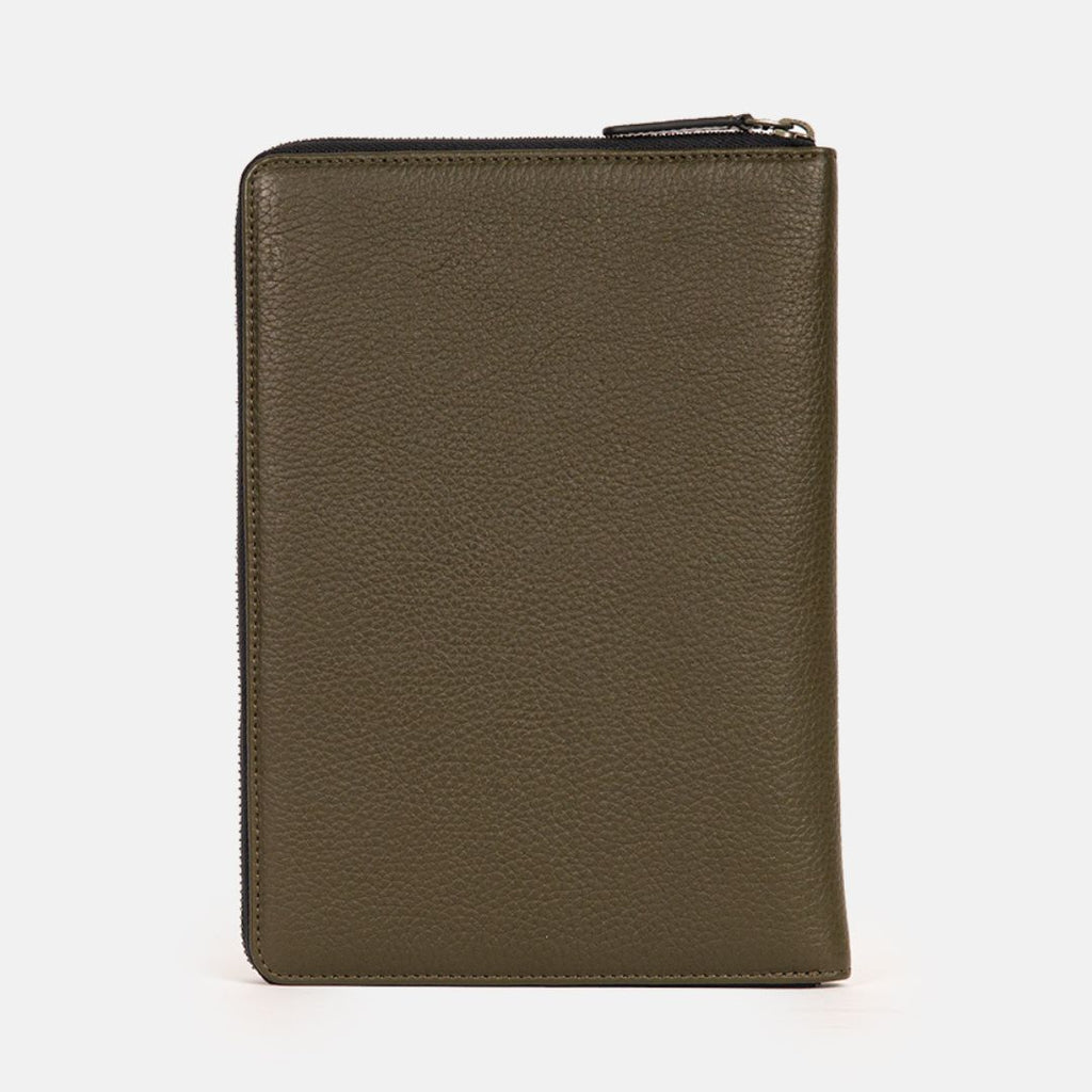 Satori Organiser in Olive, Full-Grain Leather — view 2