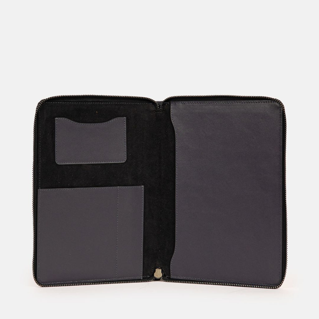 Satori Organiser in Navy, Full-Grain Leather — view 3