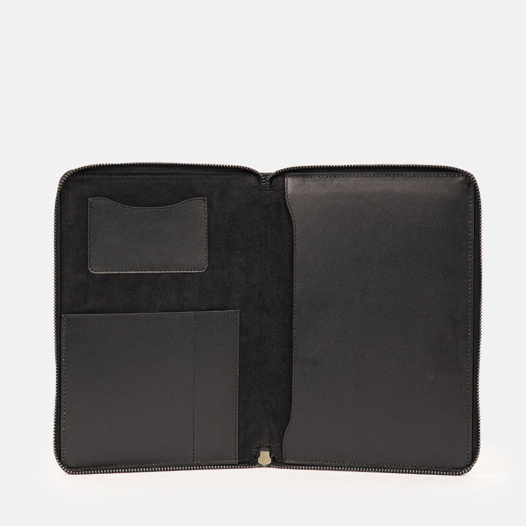 Satori Organiser in Black, Full-Grain Leather — view 3