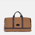 Runway Canvas Travel Bag in Khaki, Full-Grain Leather & Canvas
