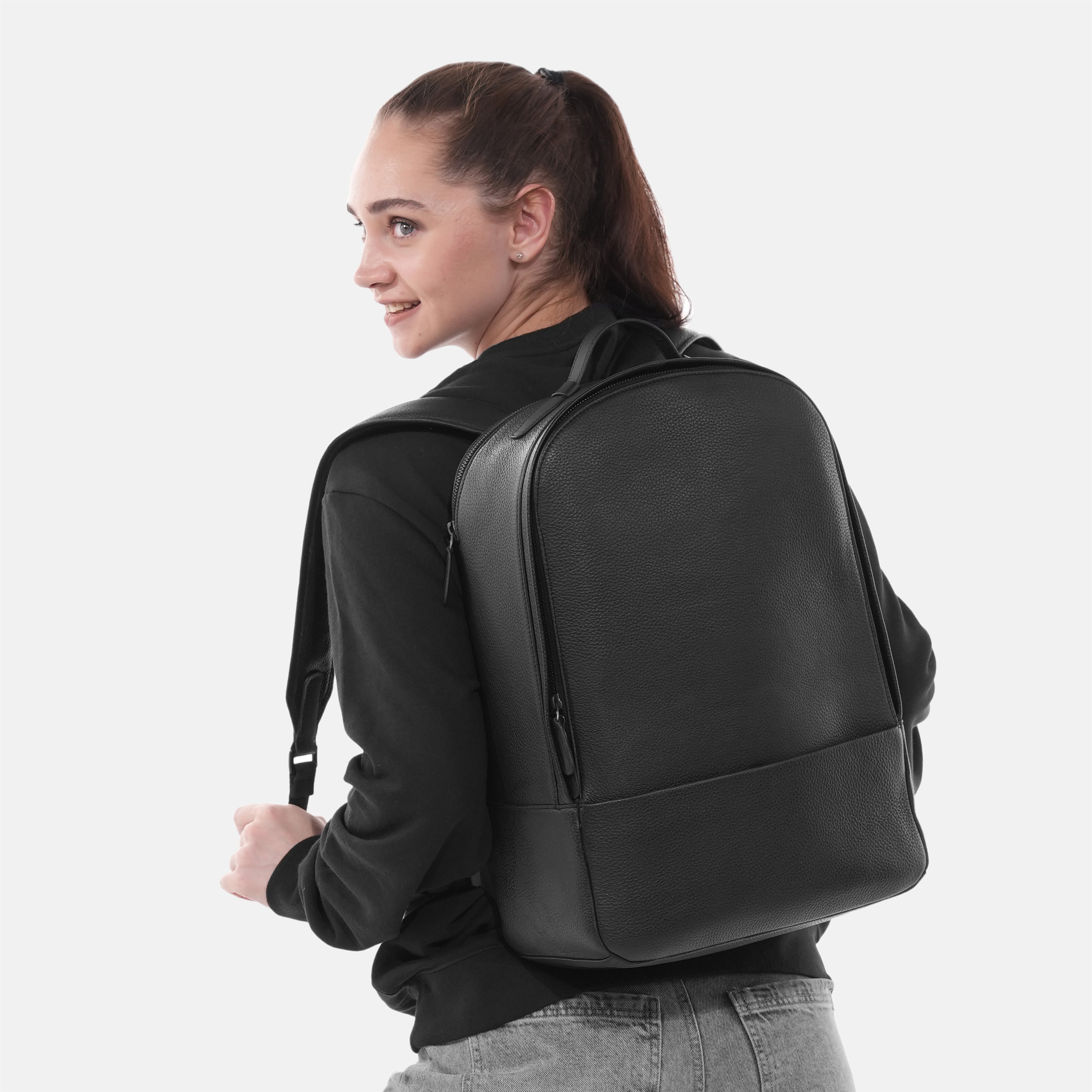 black leather backpack snugg Mariner Travel grain leather Fixtures SwissGear The Serenity Luxe Backpack