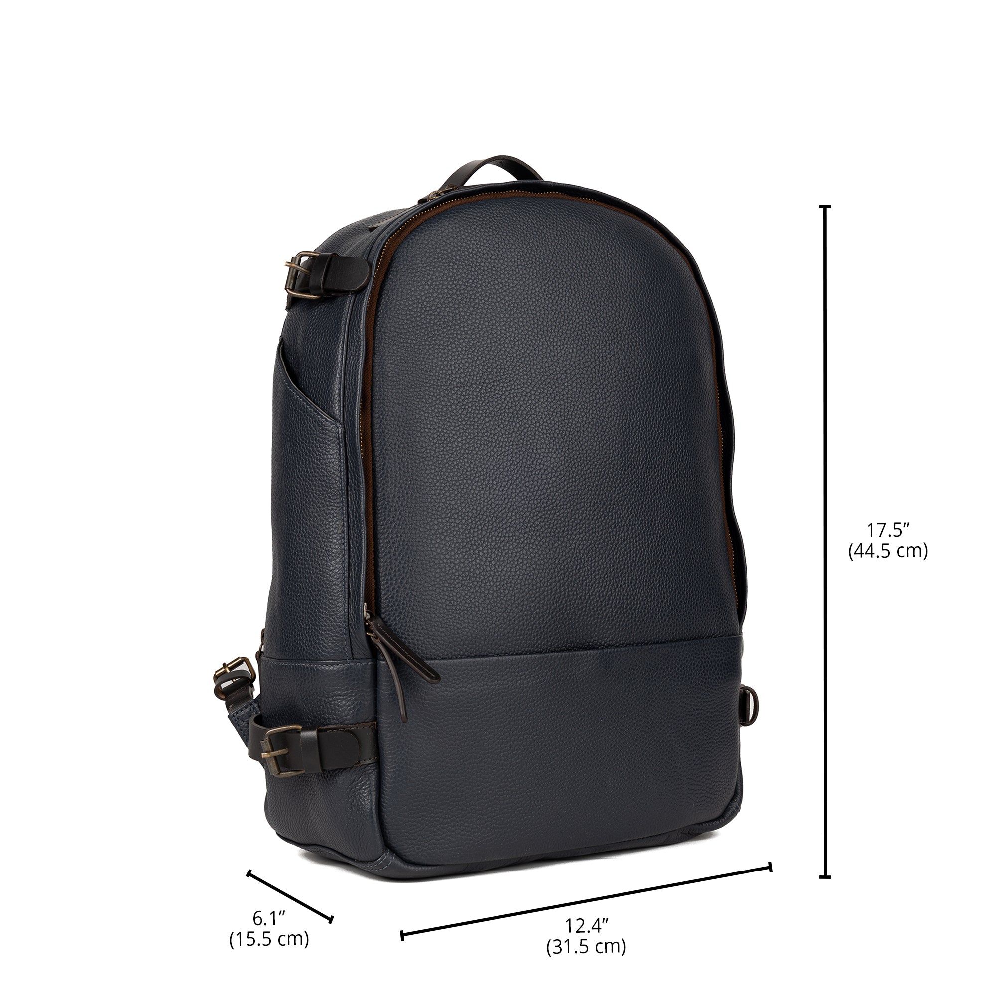 Outback - Mustang Upto World Outback - - MacBook Backpack Navy Leather – 16\