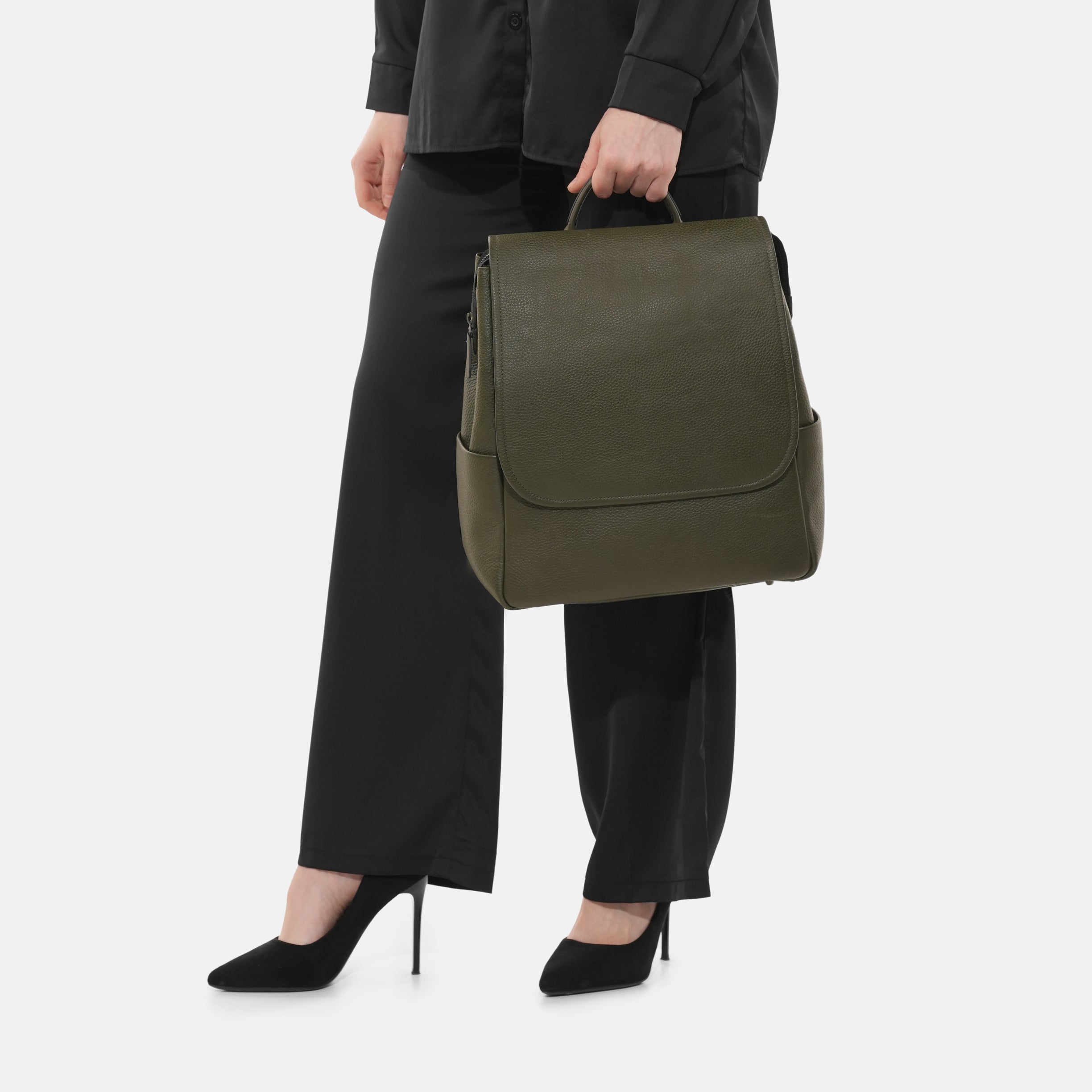 Donna Leather Diaper Bag