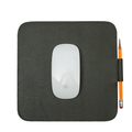 Square Mouse Pad in Olive, Full-Grain Leather