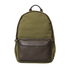 Green canvas backpack