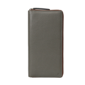 Cheque Book Leather Wallet in Olive, Full-Grain Leather