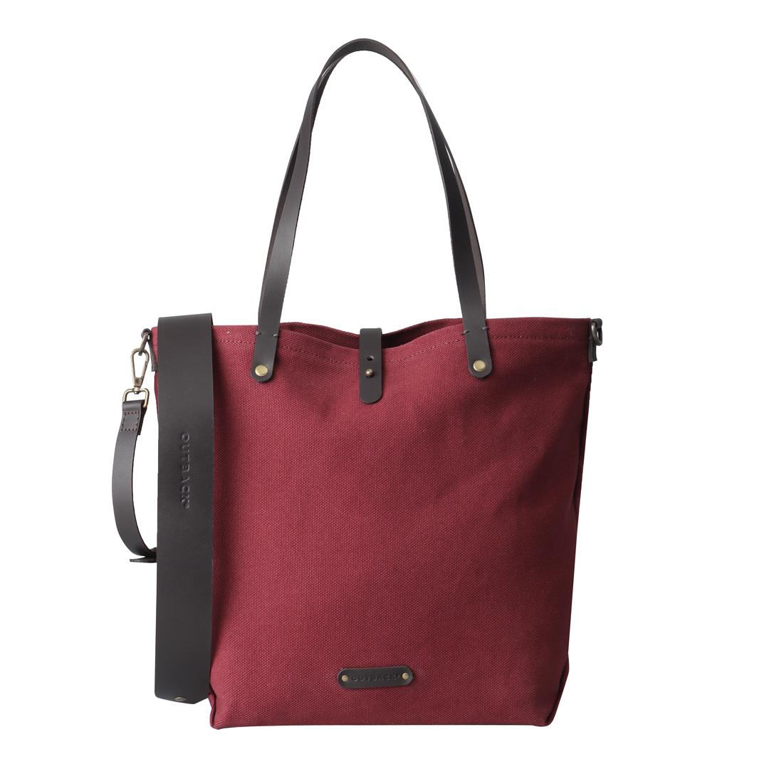 Maroon canvas tote bags