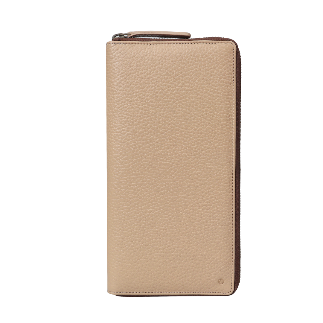 Mens chequebook leather wallet 