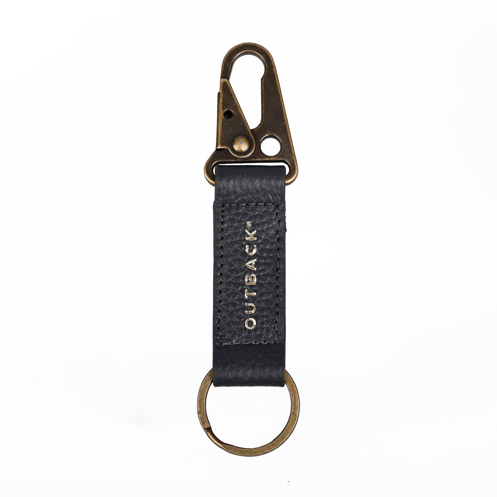 Performance Key Holder in Navy, Full-Grain Leather