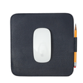 Square Mouse Pad in Navy, Full-Grain Leather