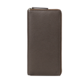Cheque Book Leather Wallet in Brown, Full-Grain Leather