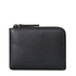 Black leather coins wallet