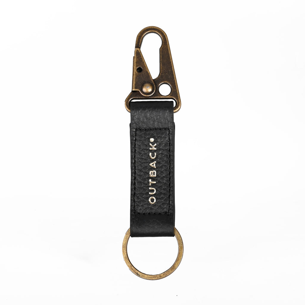 Performance Key Holder in Black, Full-Grain Leather