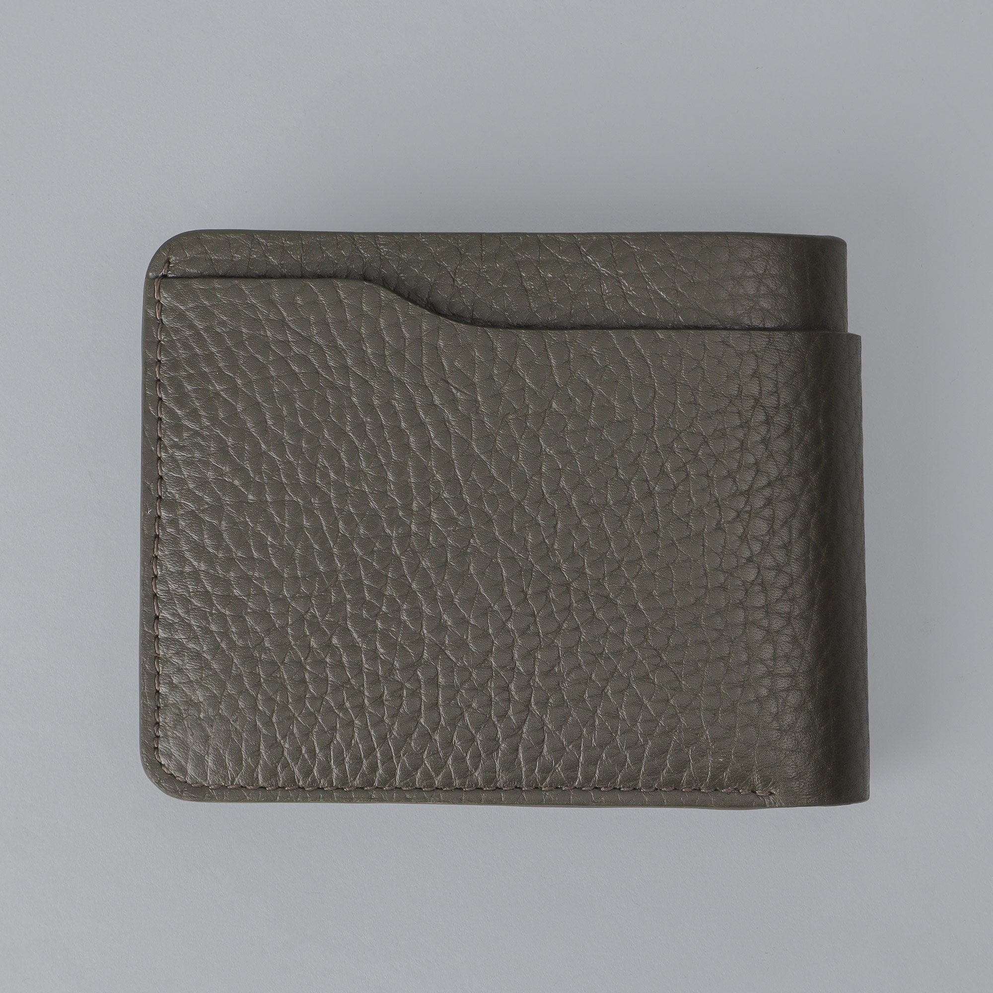 green leather wallet handmade