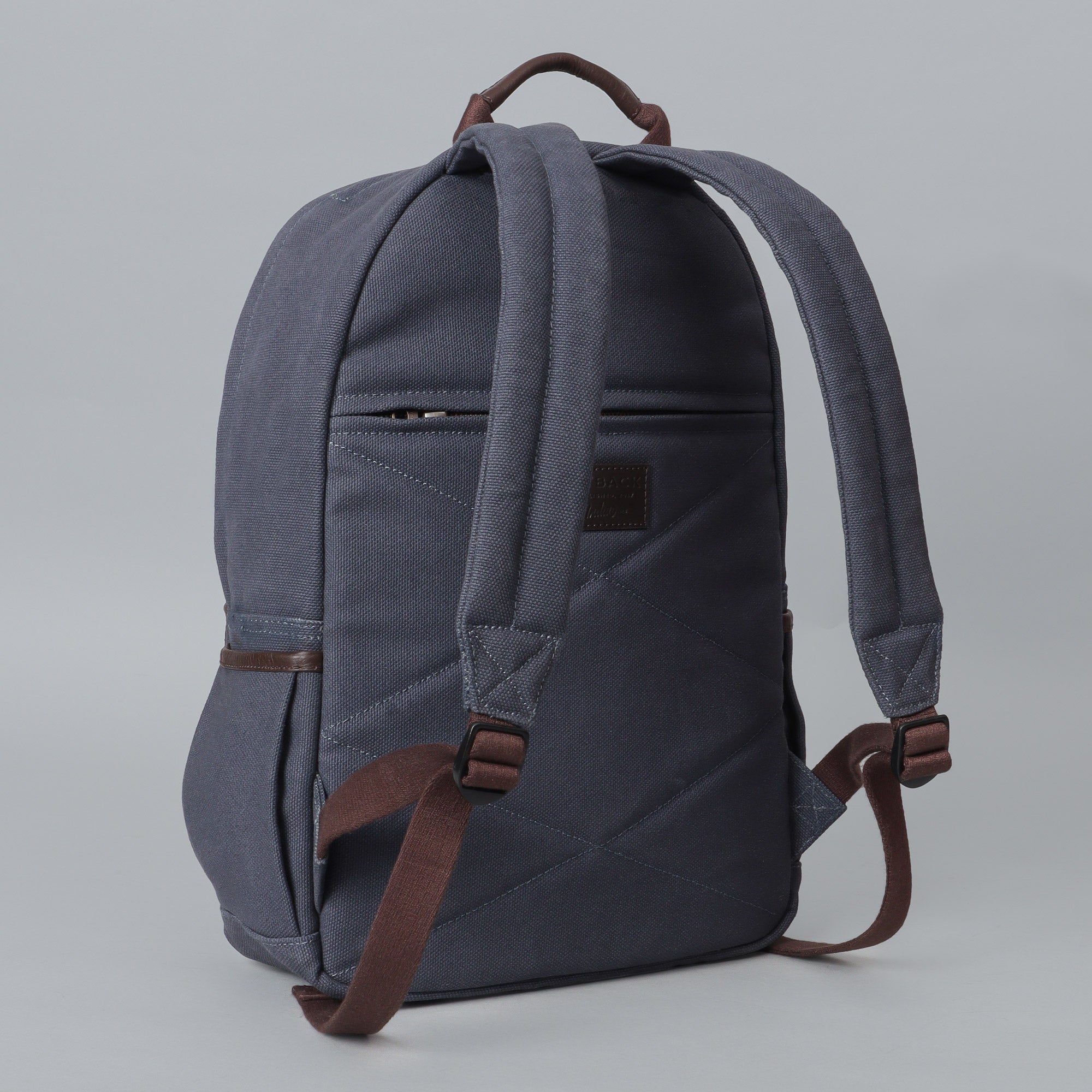 blue canvas backpack for boys