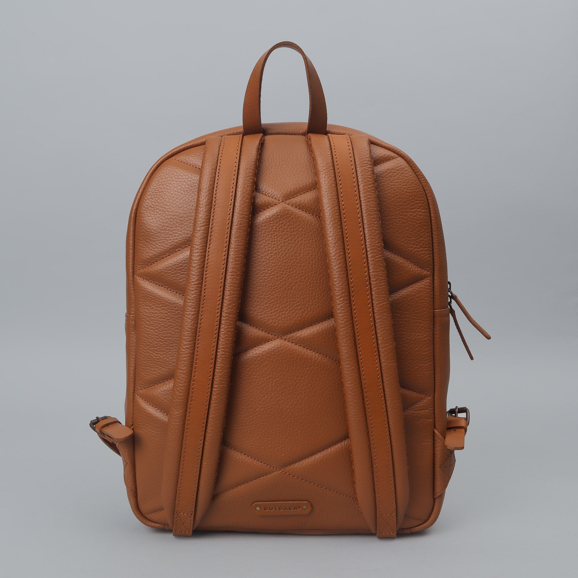 Tan Leather backpack for women