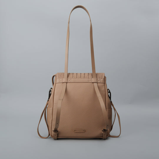 Donna Weaved Leather Diaper Bag