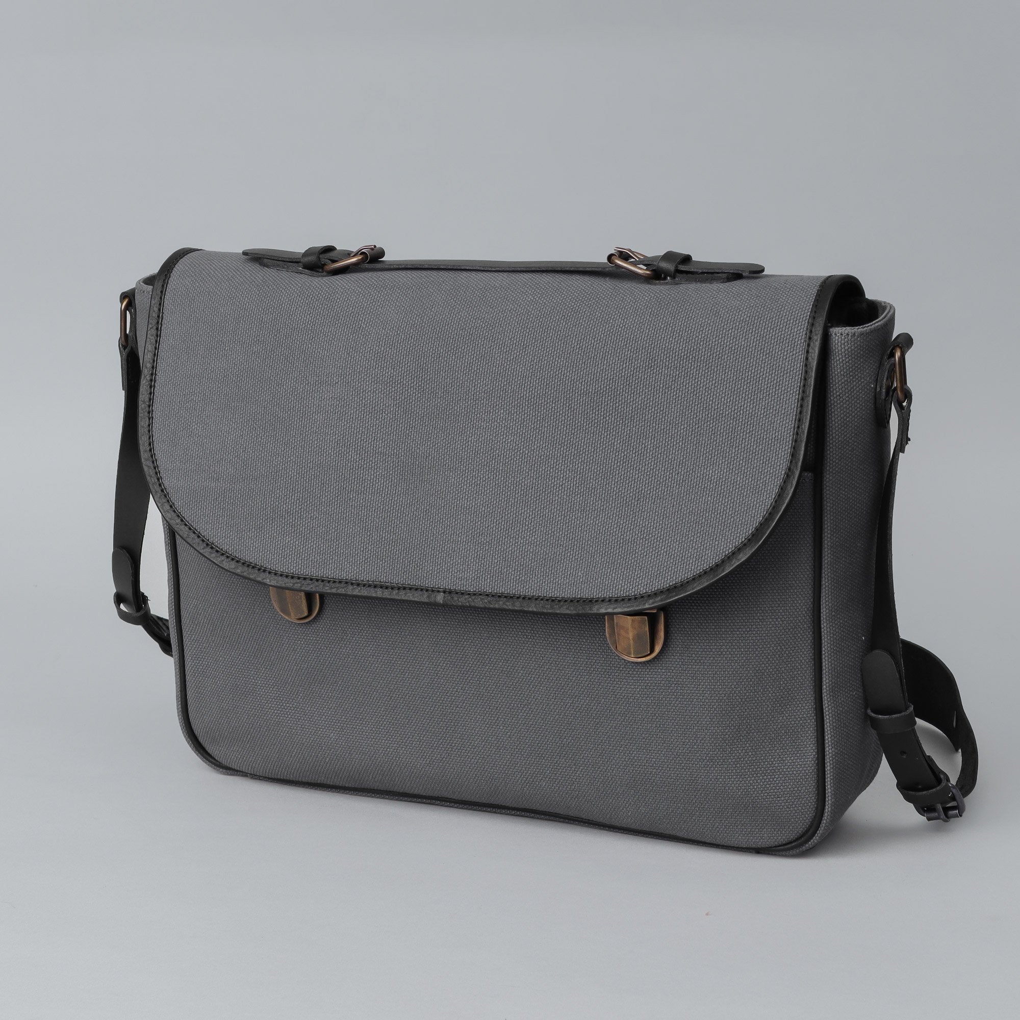 grey canvas briefcase for sale