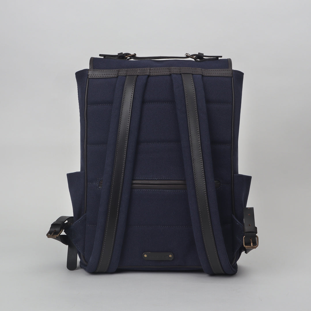navy canvas backpack for women